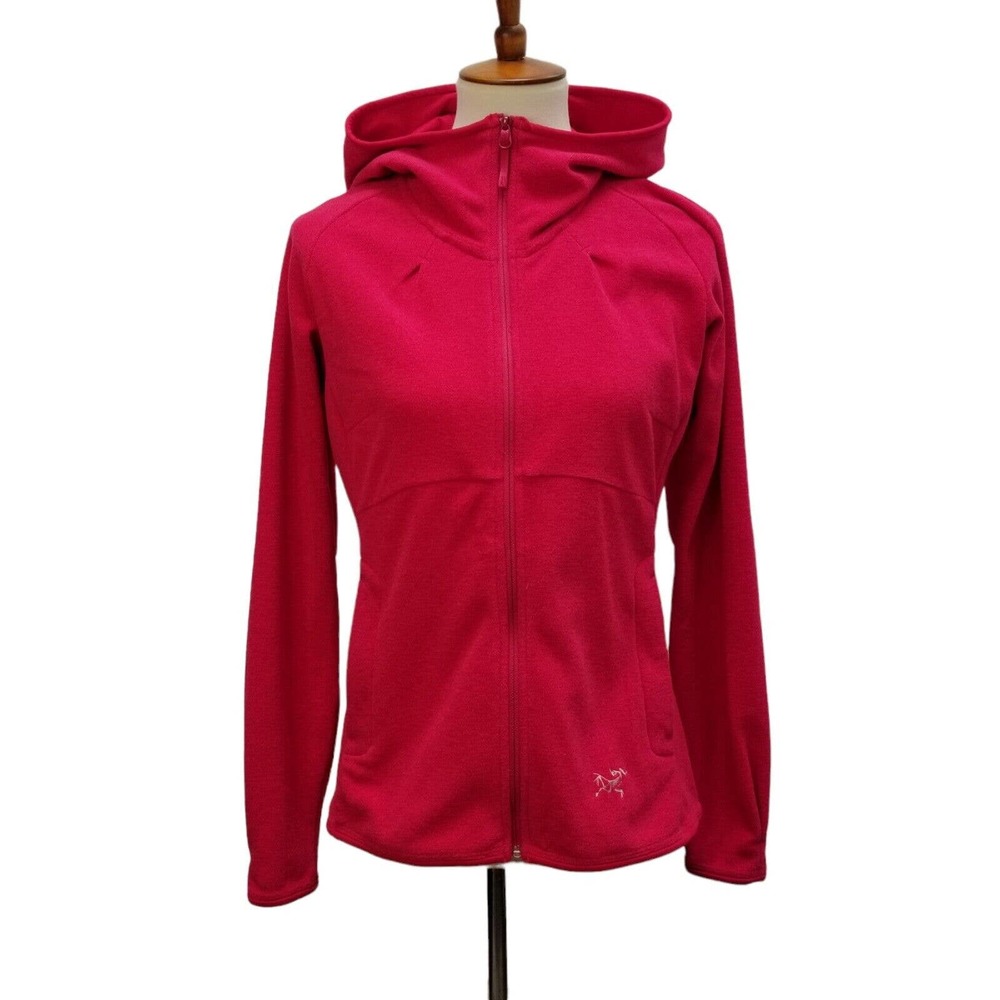 ARC’TERYX Caliber Polartec Full Zip Hoody Jacket Fleece Women’s Size SMALL Pink